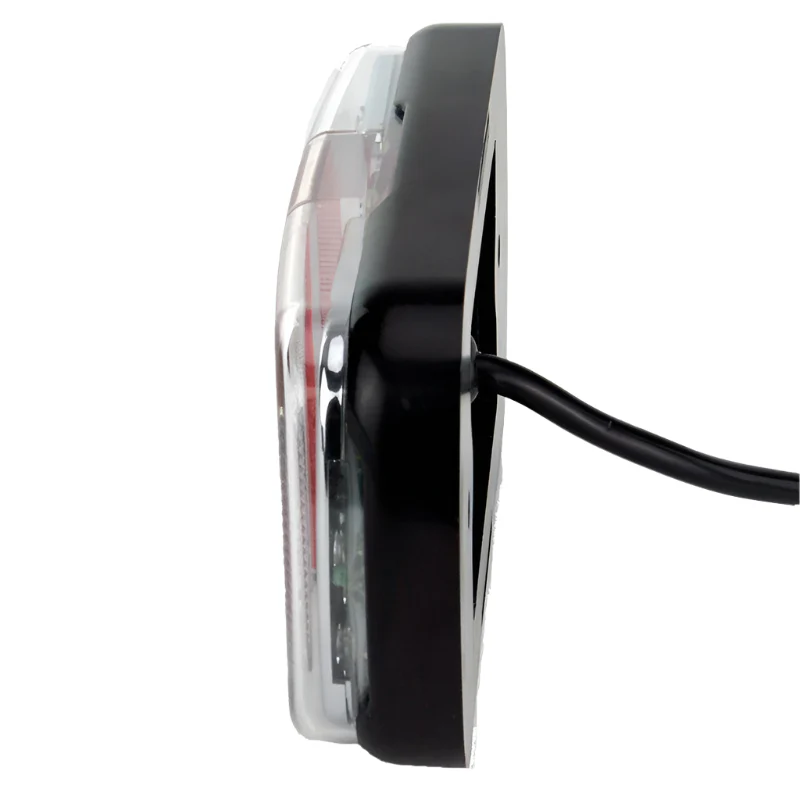 Clear Lens Rectangular LED Stop Tail Indicator Lamps With Reflector 158mm - Image 2