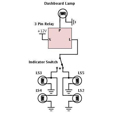 Red 3 Pin LED Flasher Relay 30 Watt - Image 3