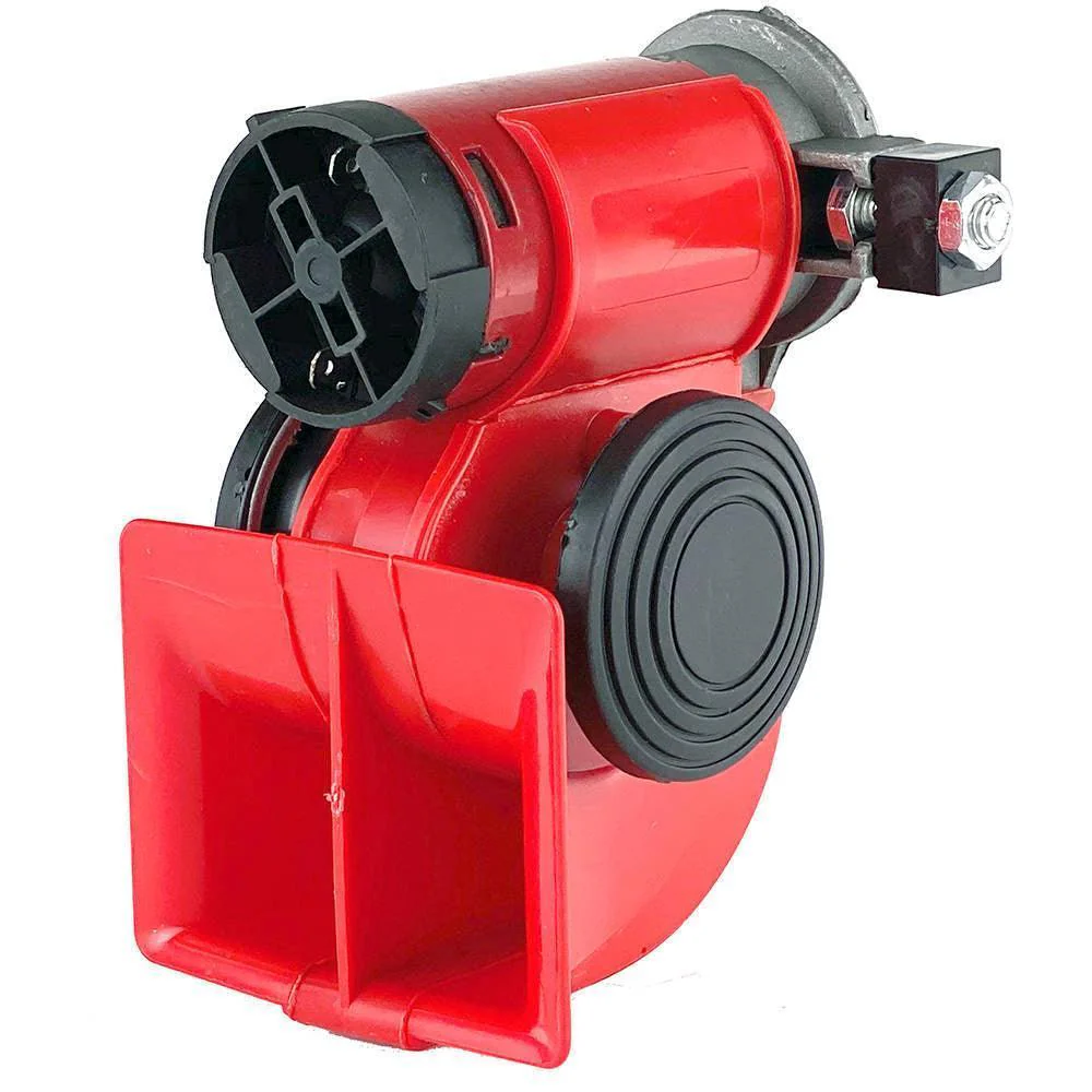 Red Compact Twin Tone Air Horn