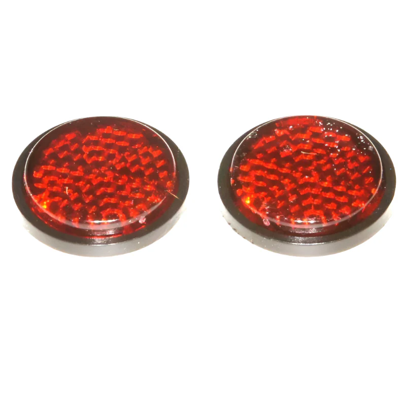 Red Rear Reflectors 29mm Round