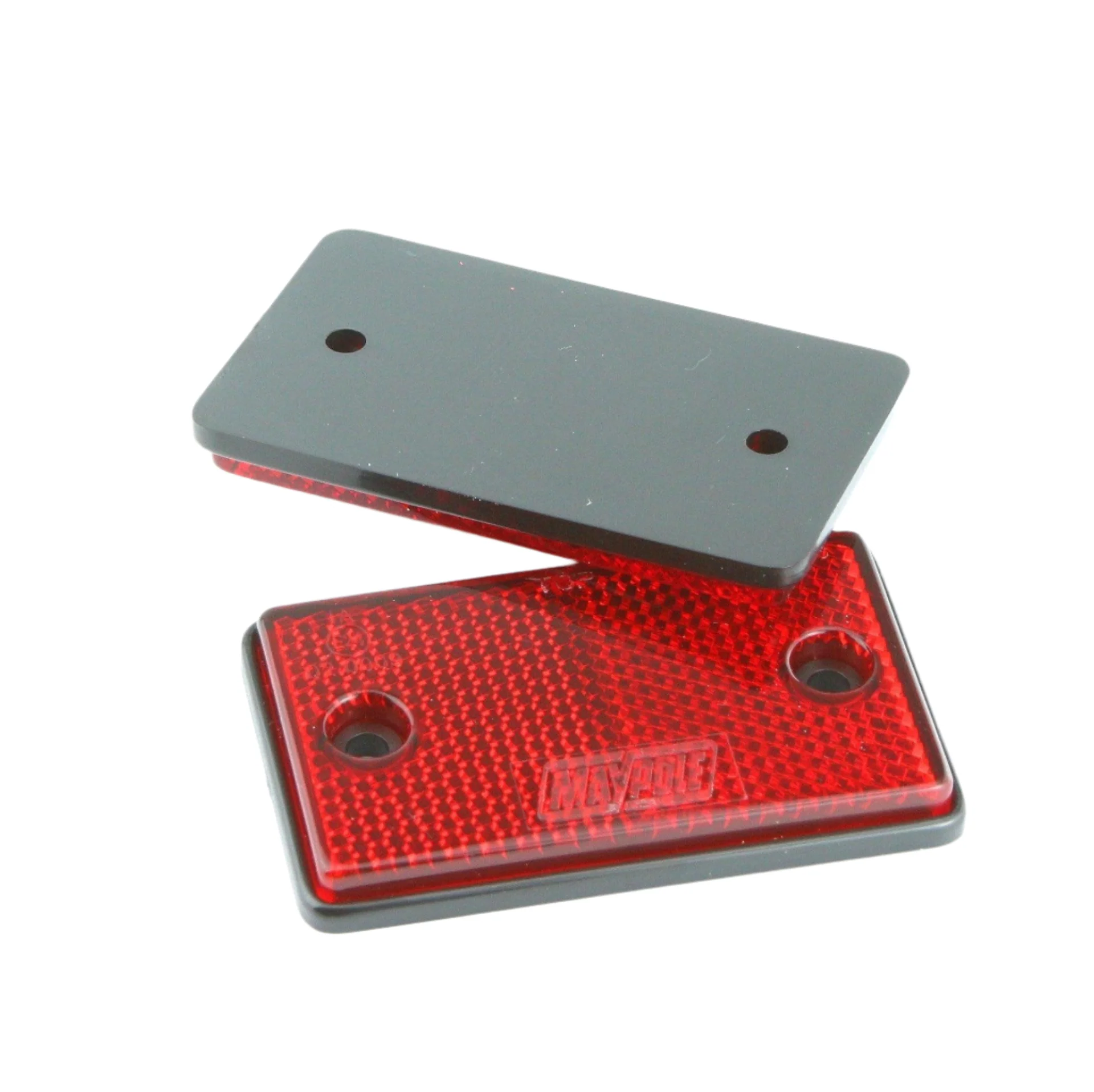 Red Rear Reflectors Rectangular 75x45mm - Image 3