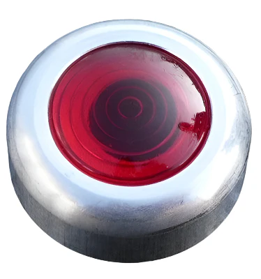 Red Warning Light Large Aluminium Bezel