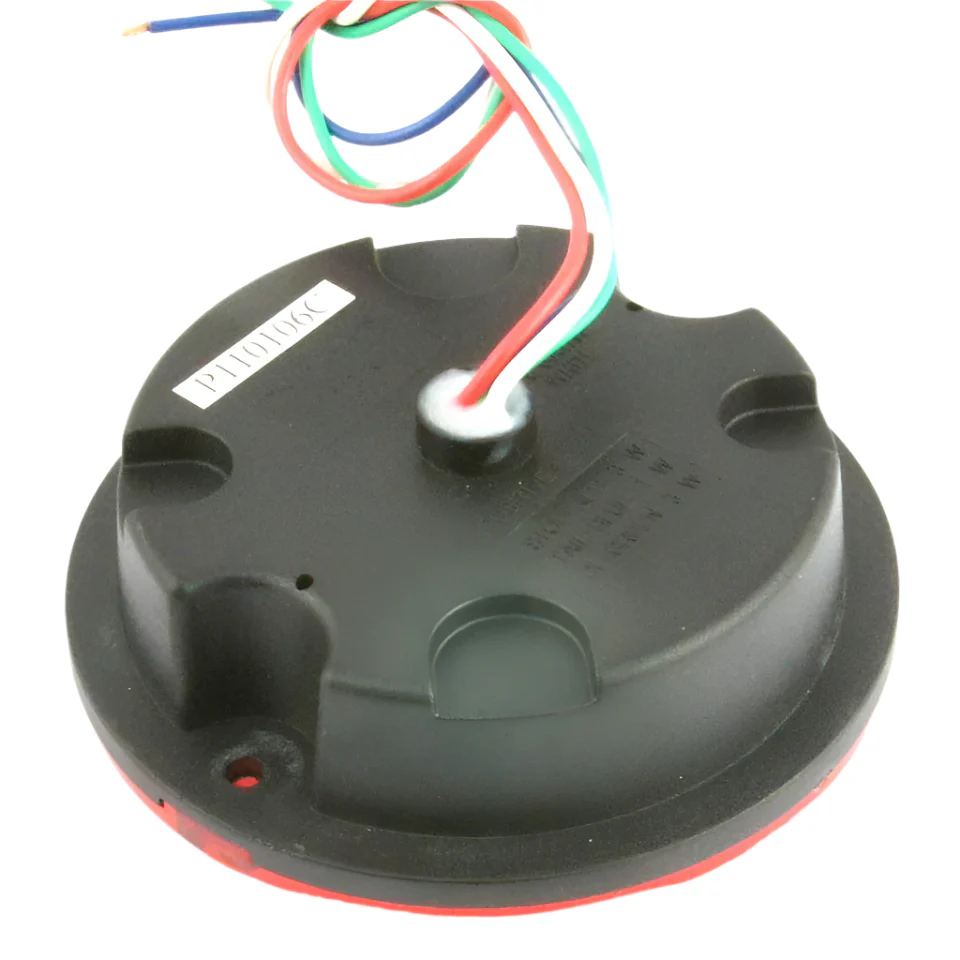 Red/Amber Lens LED Stop Tail And Indicator 95mm Dome PAIR - Image 2