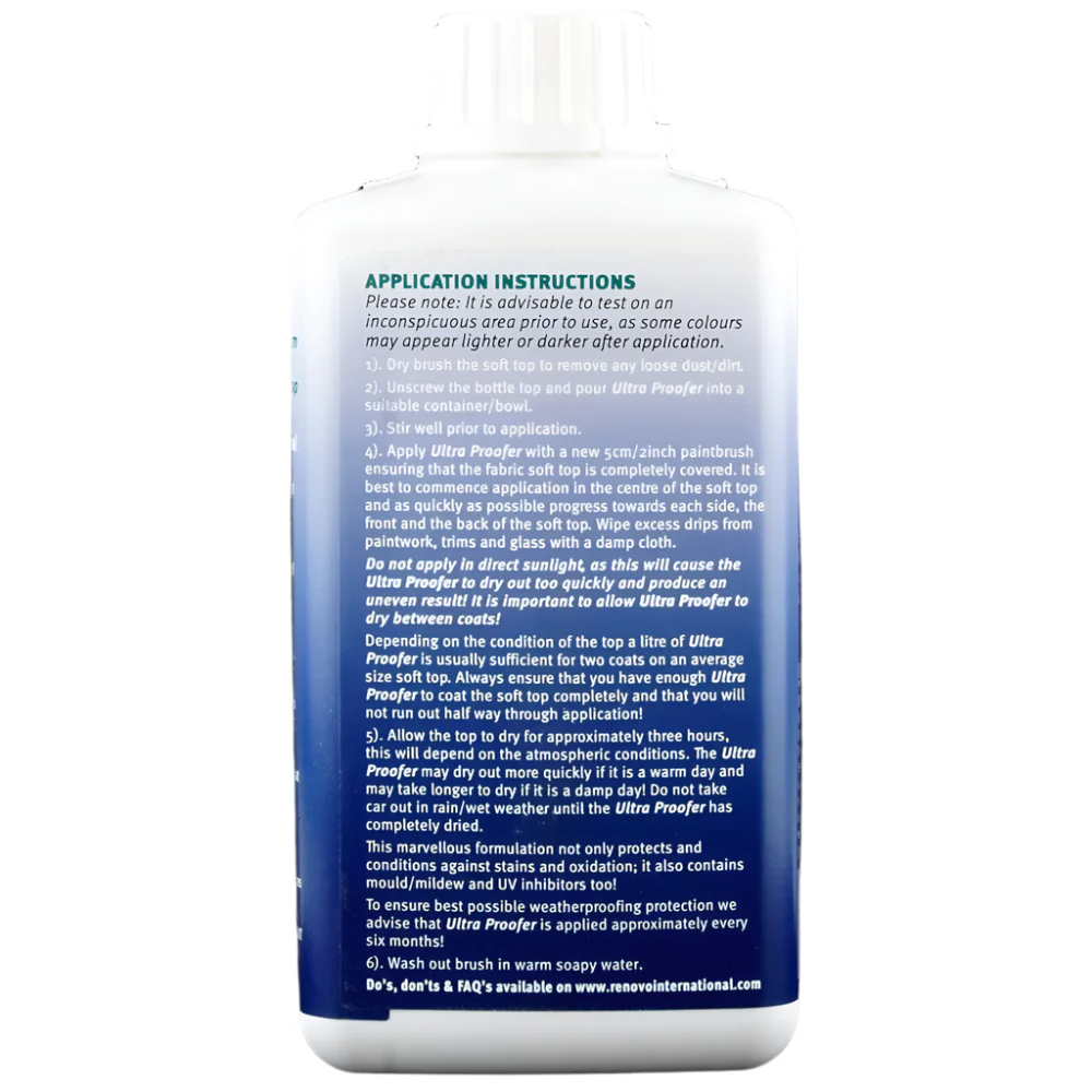 RENOVO Soft Top Ultra Proofer 500ml - Image 3