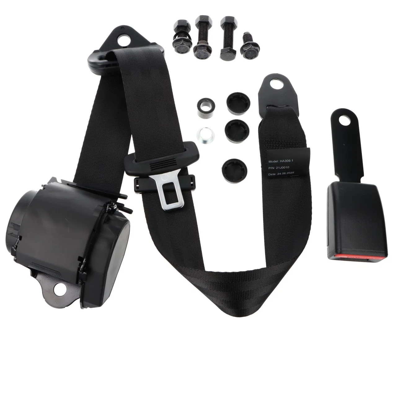 Retracting Seat Belt With 150mm Stalk