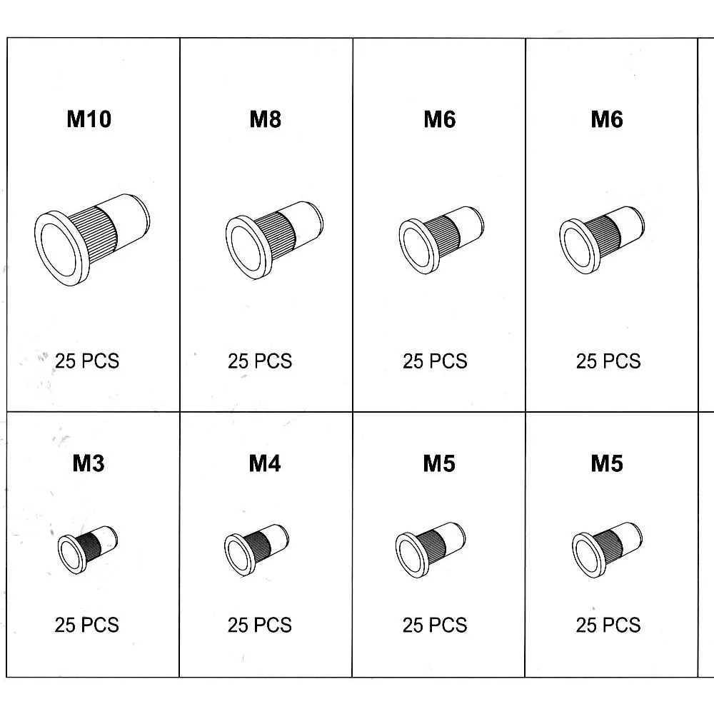 Rivnut Pack Selection Pack of 300 - Image 4