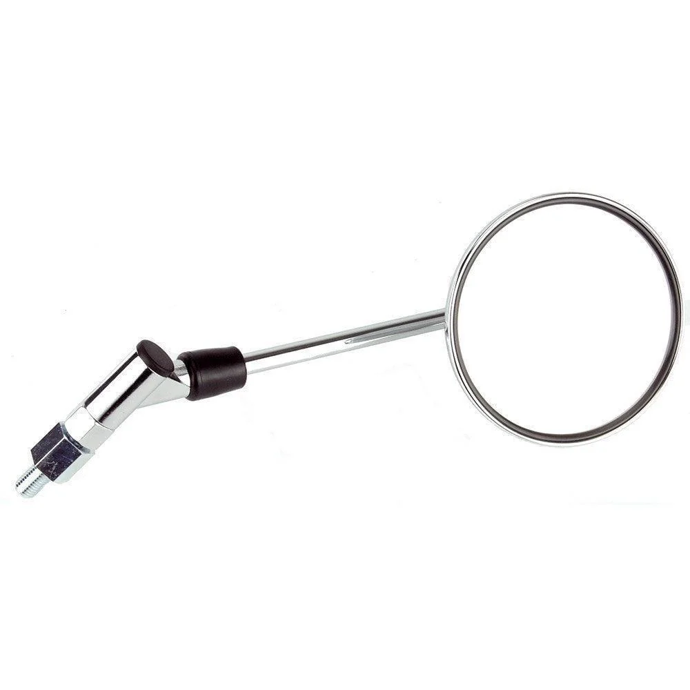 Round Chrome Mirrors With Post Mount
