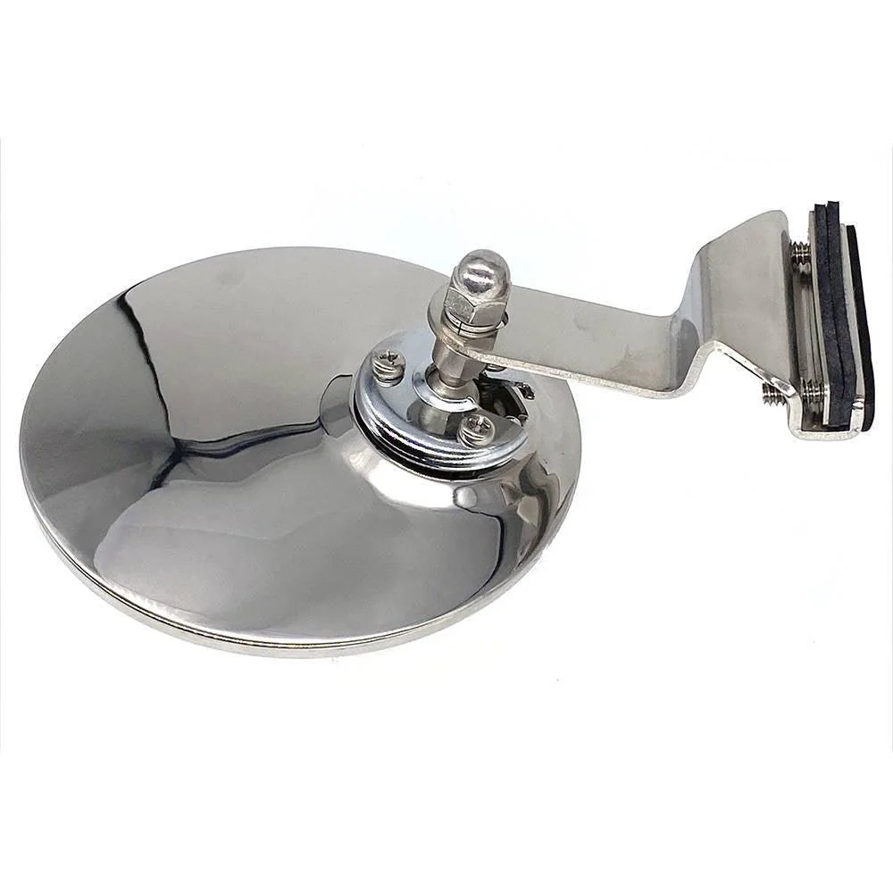 Round Clip On Mirror With Flat Plate Mounting - Image 2