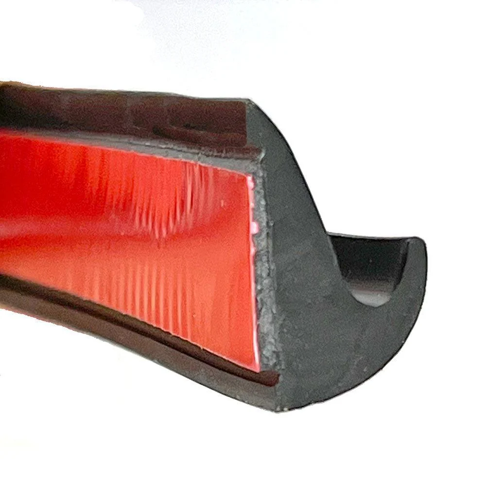 BLACK Rubber Self-adhesive Gutter Trim