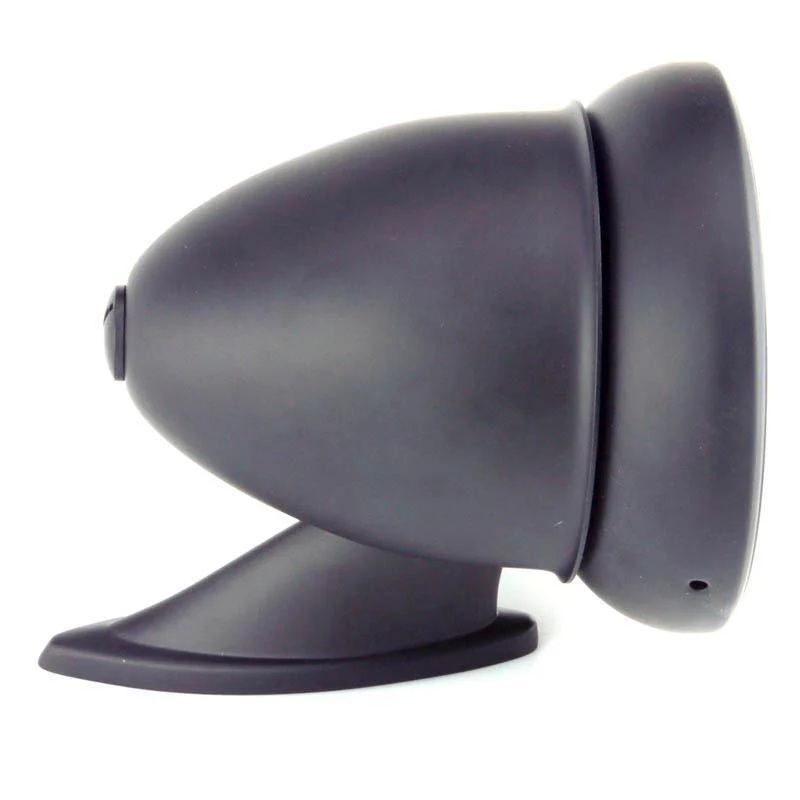 Satin Black Classic Bullet Mirror 100mm - Image 4
