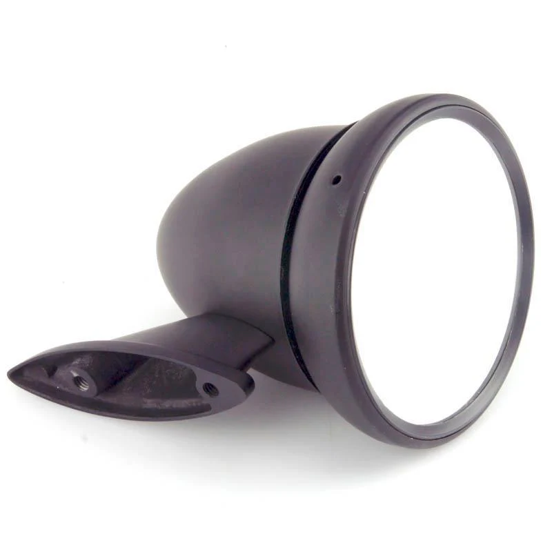Satin Black Classic Bullet Mirror 100mm - Image 5