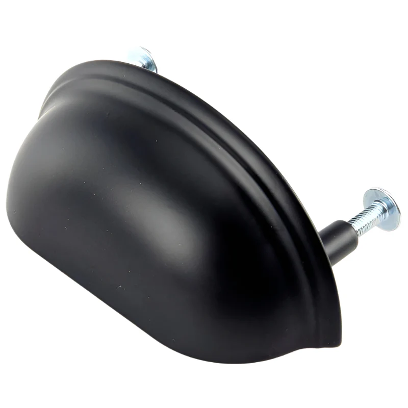 Satin Black Powder Coated Diecast Metal 'D' Pull Handle - Image 4