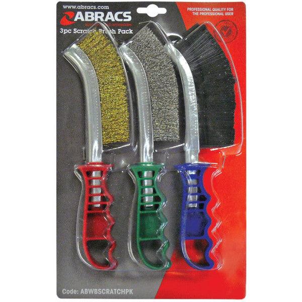 Scratch Brush Pack - 3 Piece Set