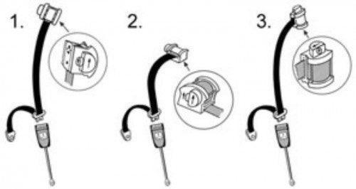 Securon 3 Point Fixing, Multi-Angle Retractable Long Stalk Black - Image 6
