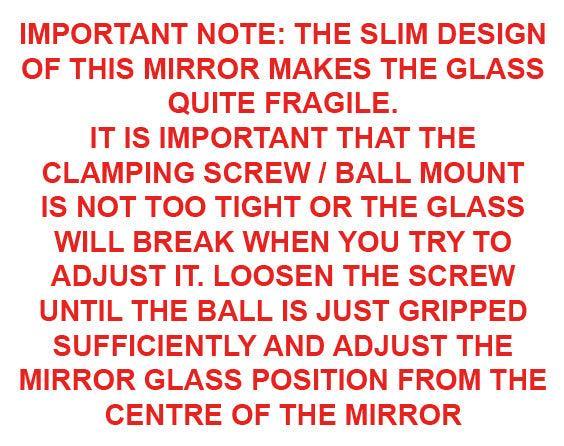 Self Adhesive Chrome and Stainless Interior Mirror 147mm - Image 5