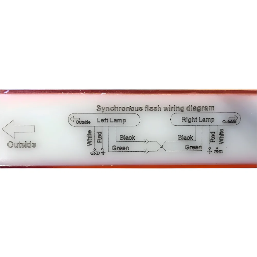 Sequencing  LED 260mm Rear Amber Indicator Light - Image 6