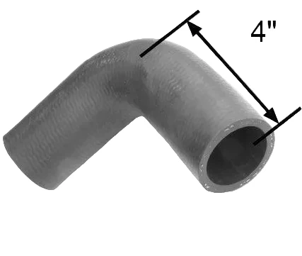 25mm ID Short 90 Deg Rubber Hose Bend - Image 2