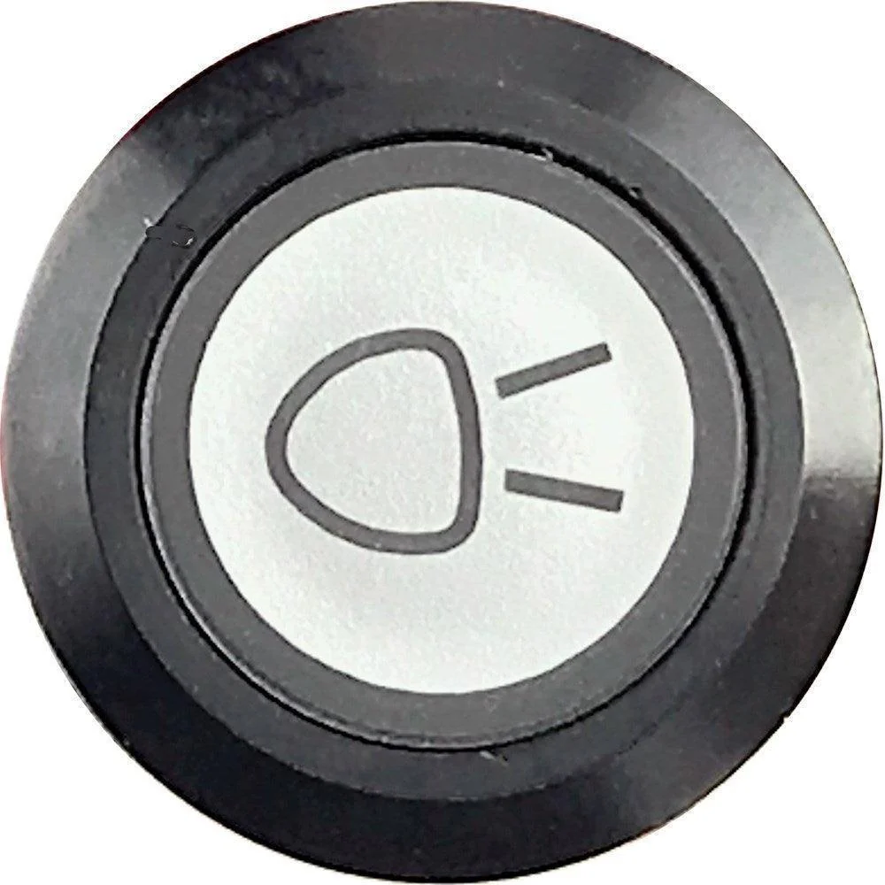 Side Light Switch Illuminated Black Bezel