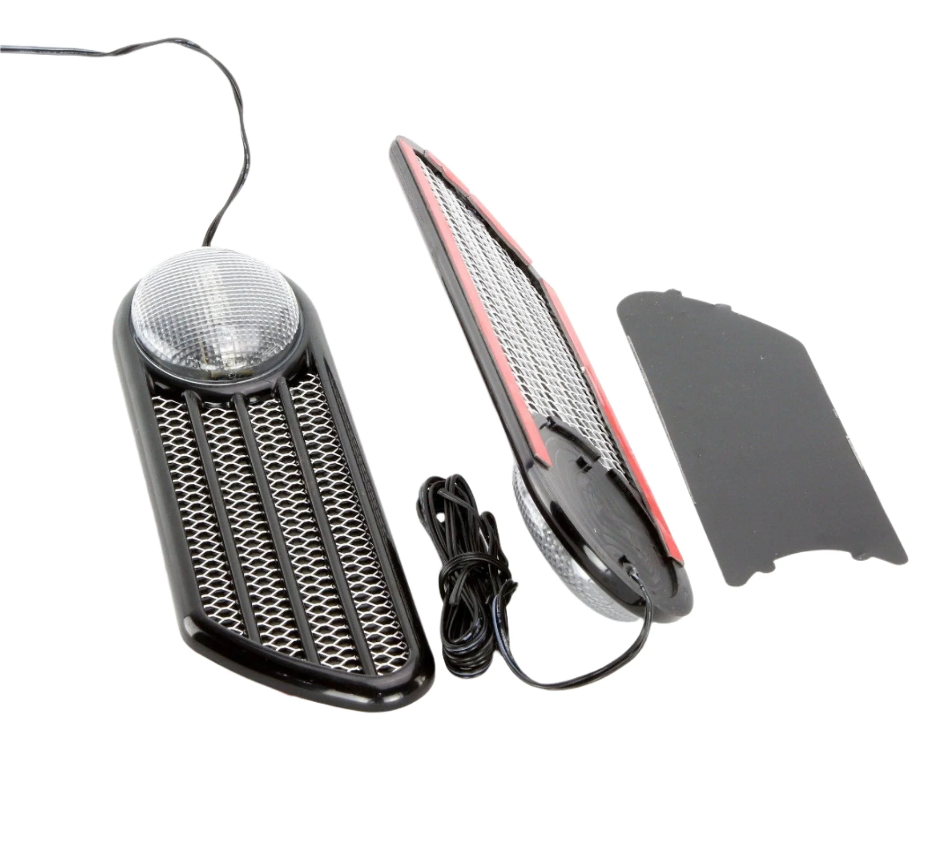 Side Repeater Vents With Orange LED Repeaters 205mm