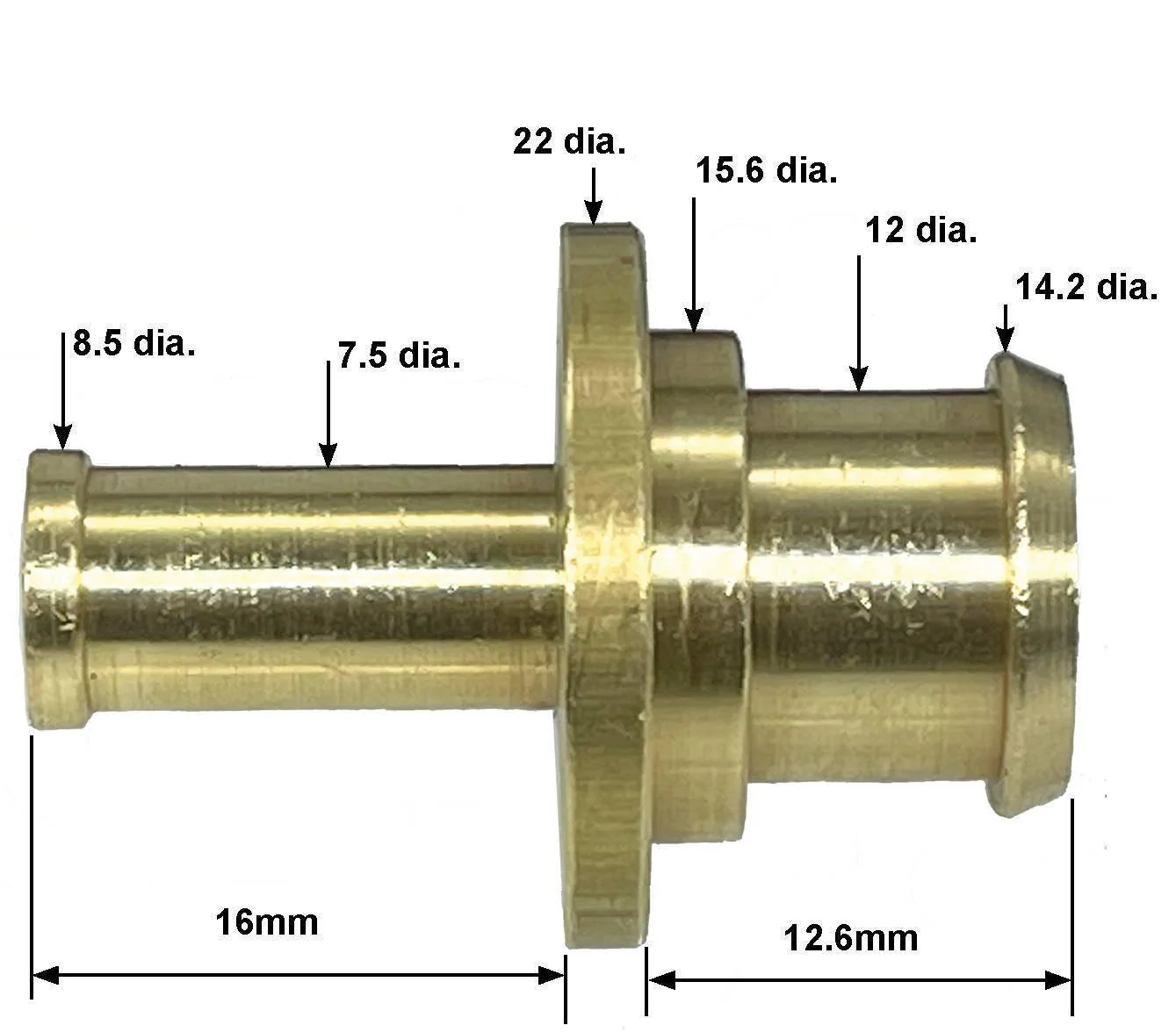 Sierra Master Cylinder Brass Remote Reservoir Adapter - Image 6
