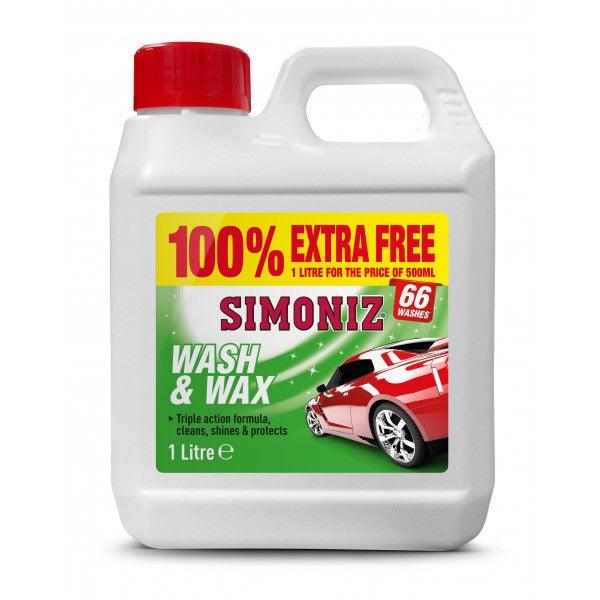 Simoniz Wash and Wax Car Shampoo - 500ml (100% Extra Free)