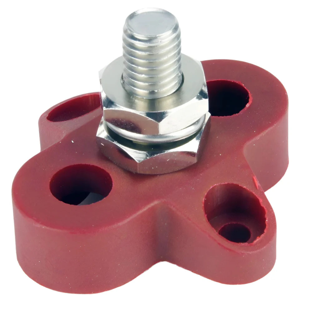 Red Single Electrical Connector Post