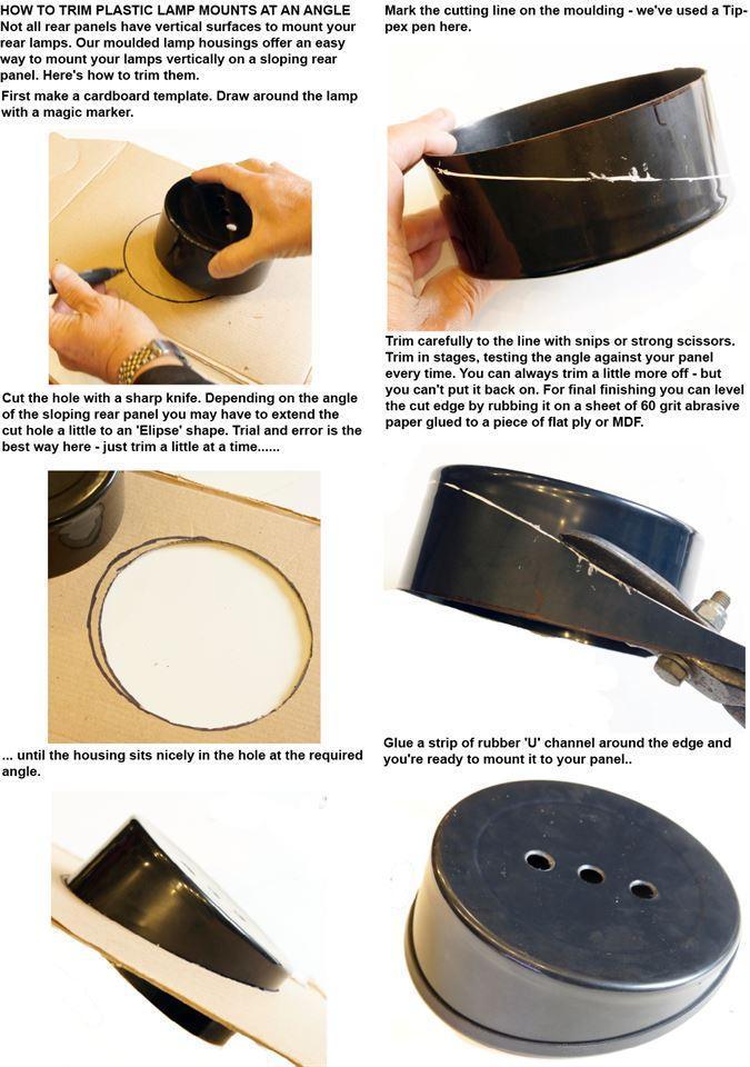 Single Round Lamp Housing Black 120mm - Image 3