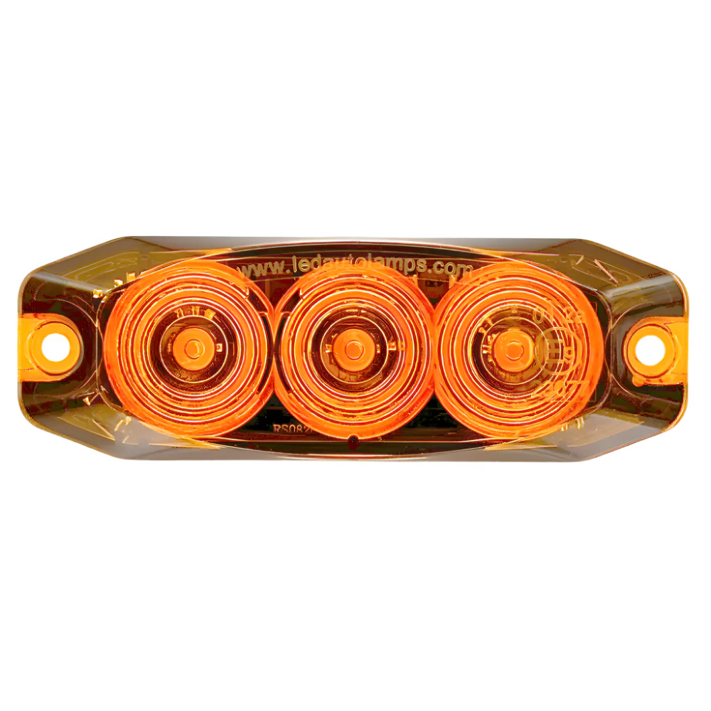 Slimline Mini LED AMBER Indicator Lamp