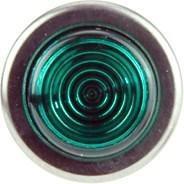 Small Bright Chrome Bezel Green Warning Light Replaceable Bulb - Image 2