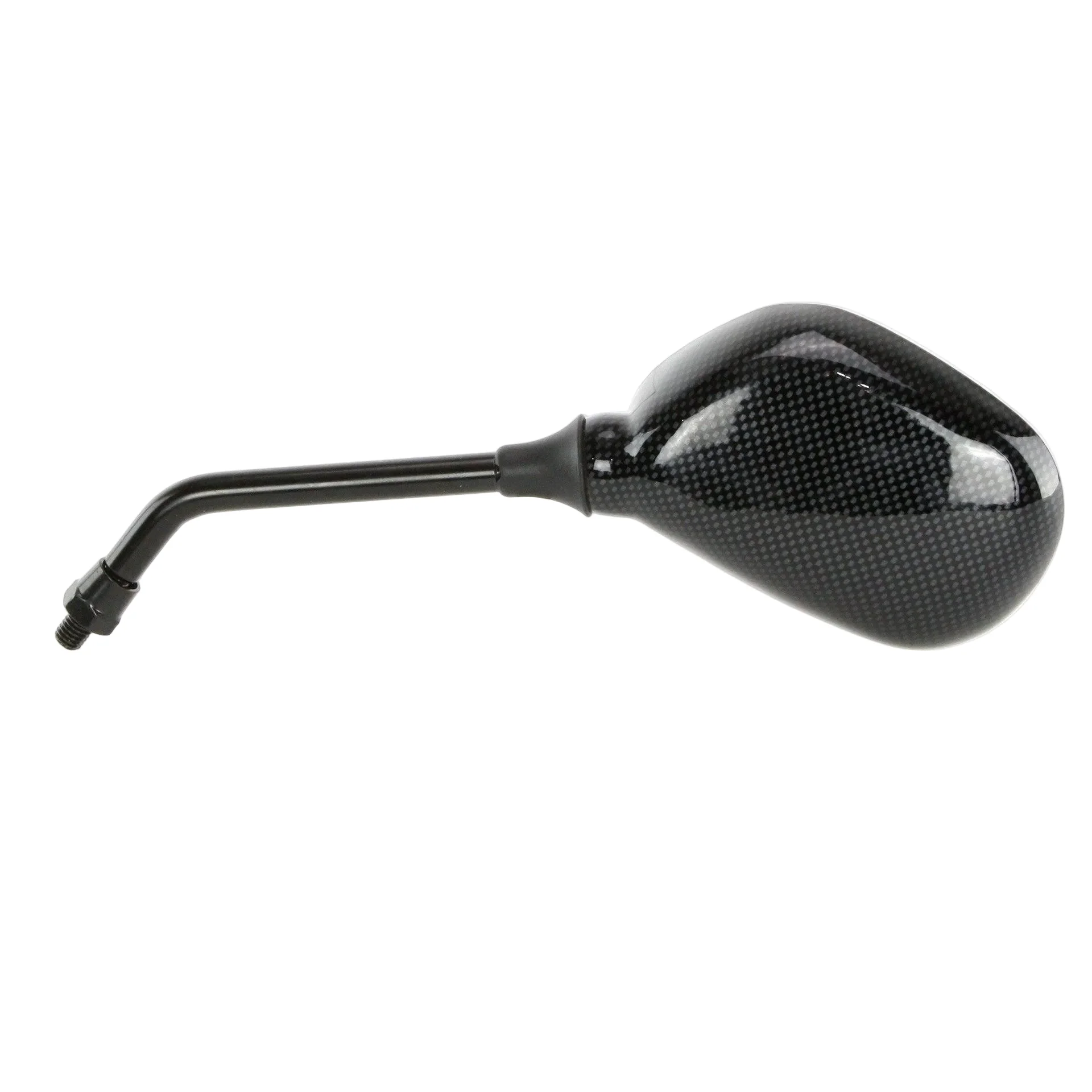 Small Carbon Effect Mirror Long Stalk 260mm - Image 2
