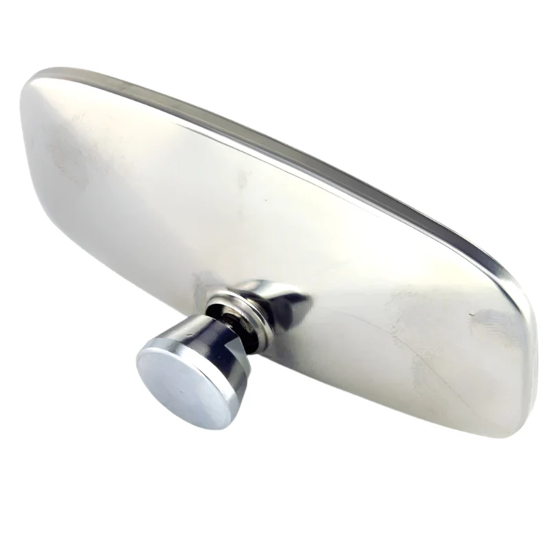 Small Stainless Steel Stick On Mirror 120mm - Image 2