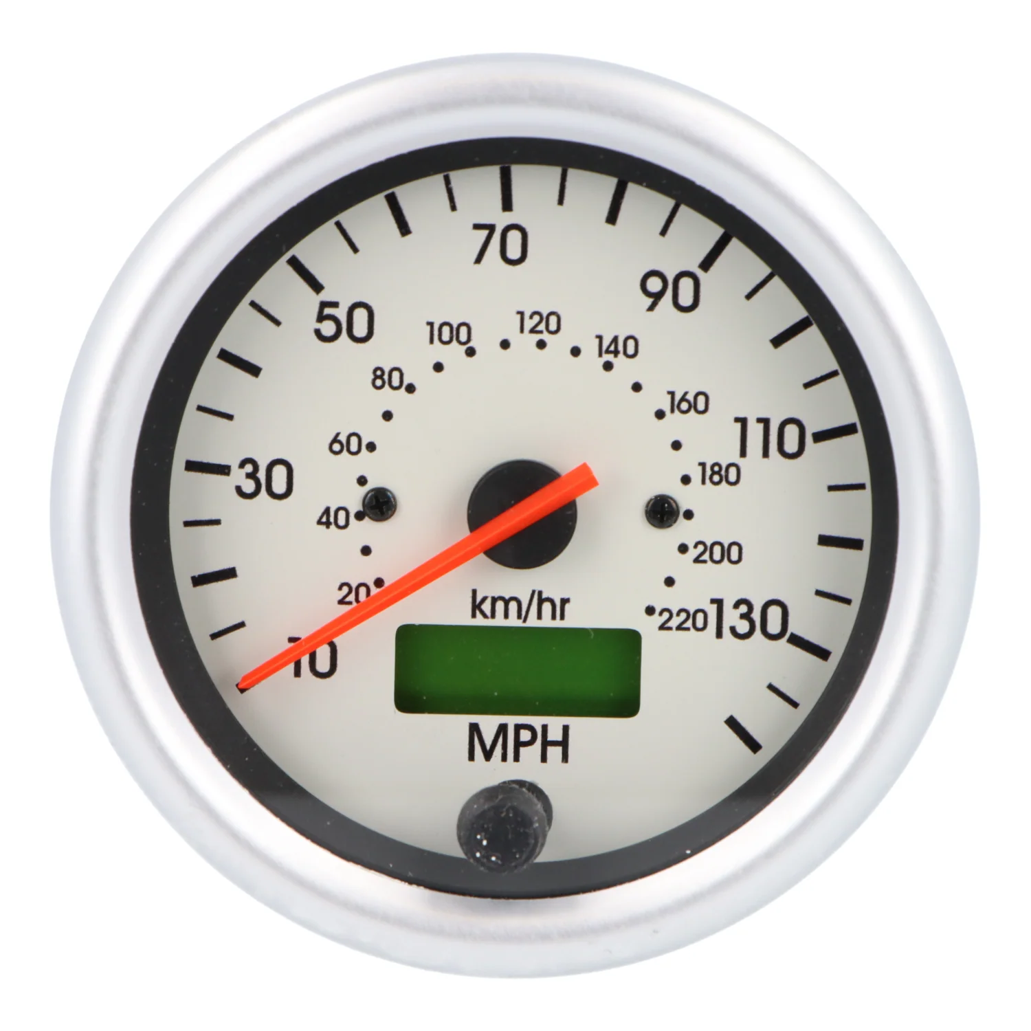 Smiths Telemetrix Digital 80mm 140mph Speedometer – 1/2 Anodised Aluminium Bezel - 12V