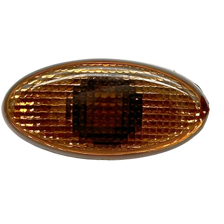Smoked Amber Oval Indicators / Side Repeaters Pair