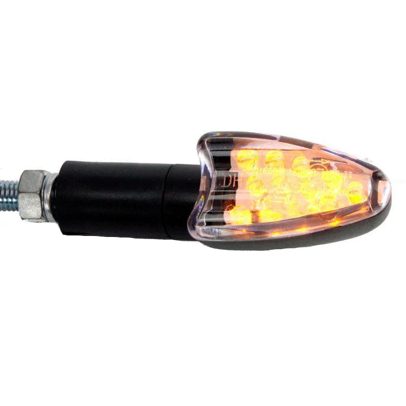 Spear Head Black Stalk LED Indicator With Clear Lens 90mm - Image 5