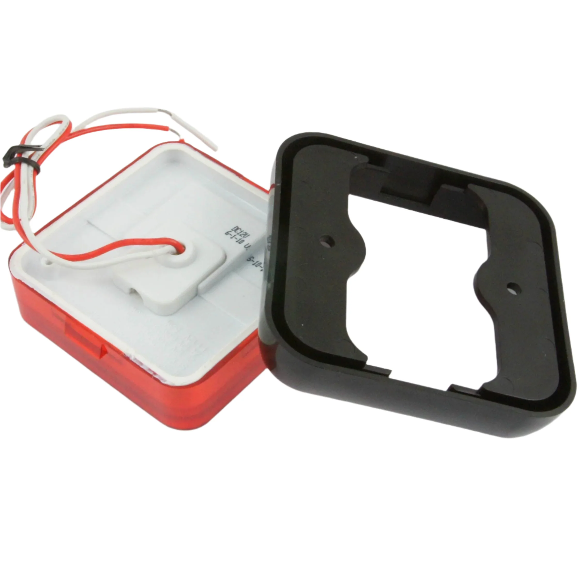 Square LED Slim Rear Fog Light 100 x 100mm Black Surround - Image 4