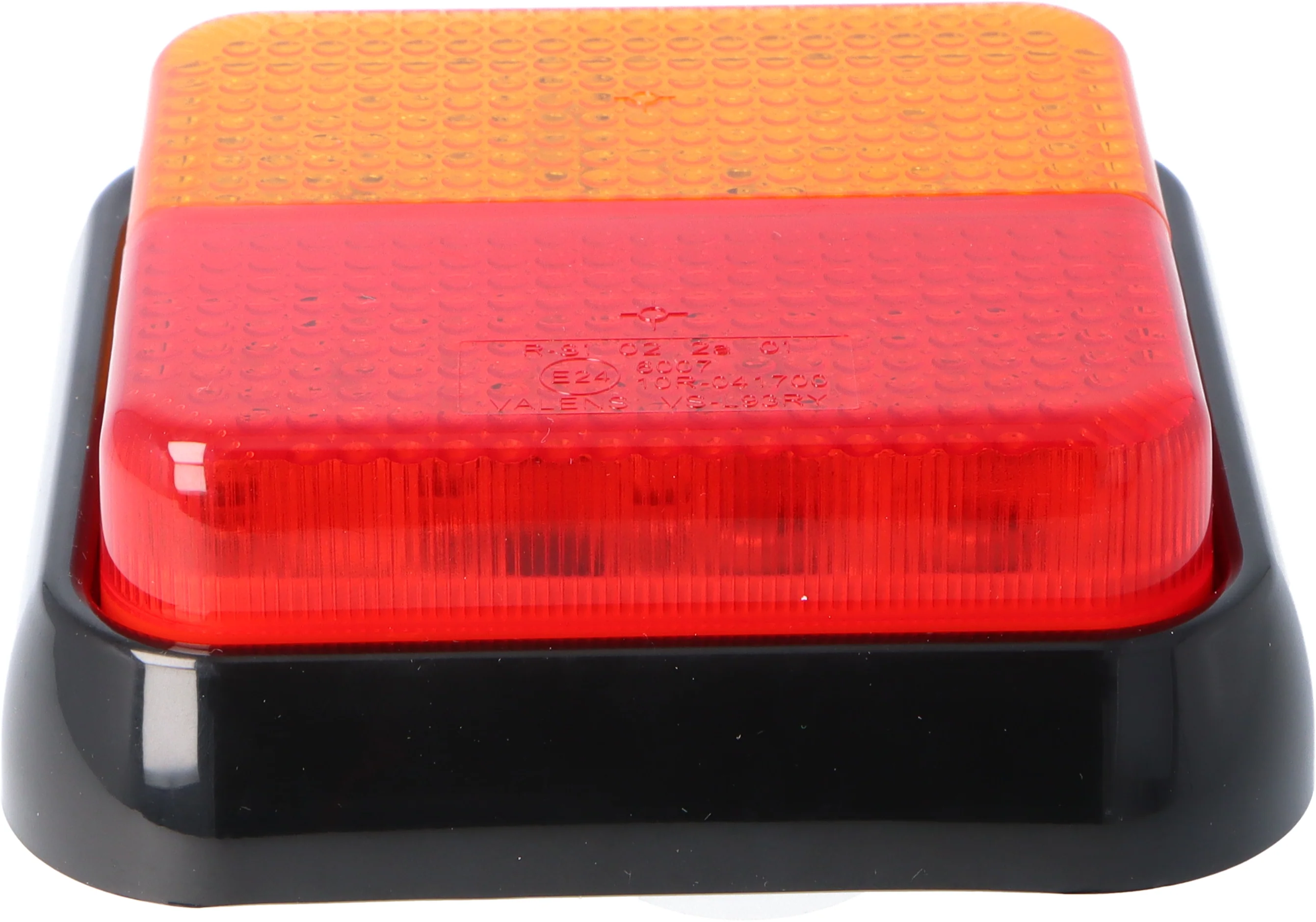 Square LED Stop Tail And Indicator. Amber And Red 94mm - Image 2
