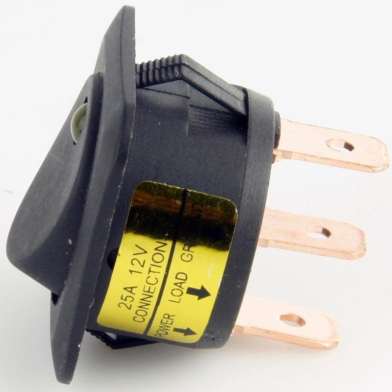 Square Rocker Switch Illuminated Blue - Image 2