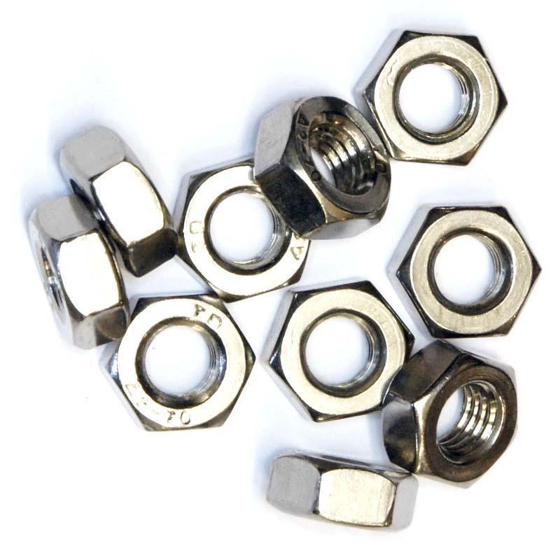 Stainless Plain Nuts Metric Pack Of 10 - Various Sizes - Image 7