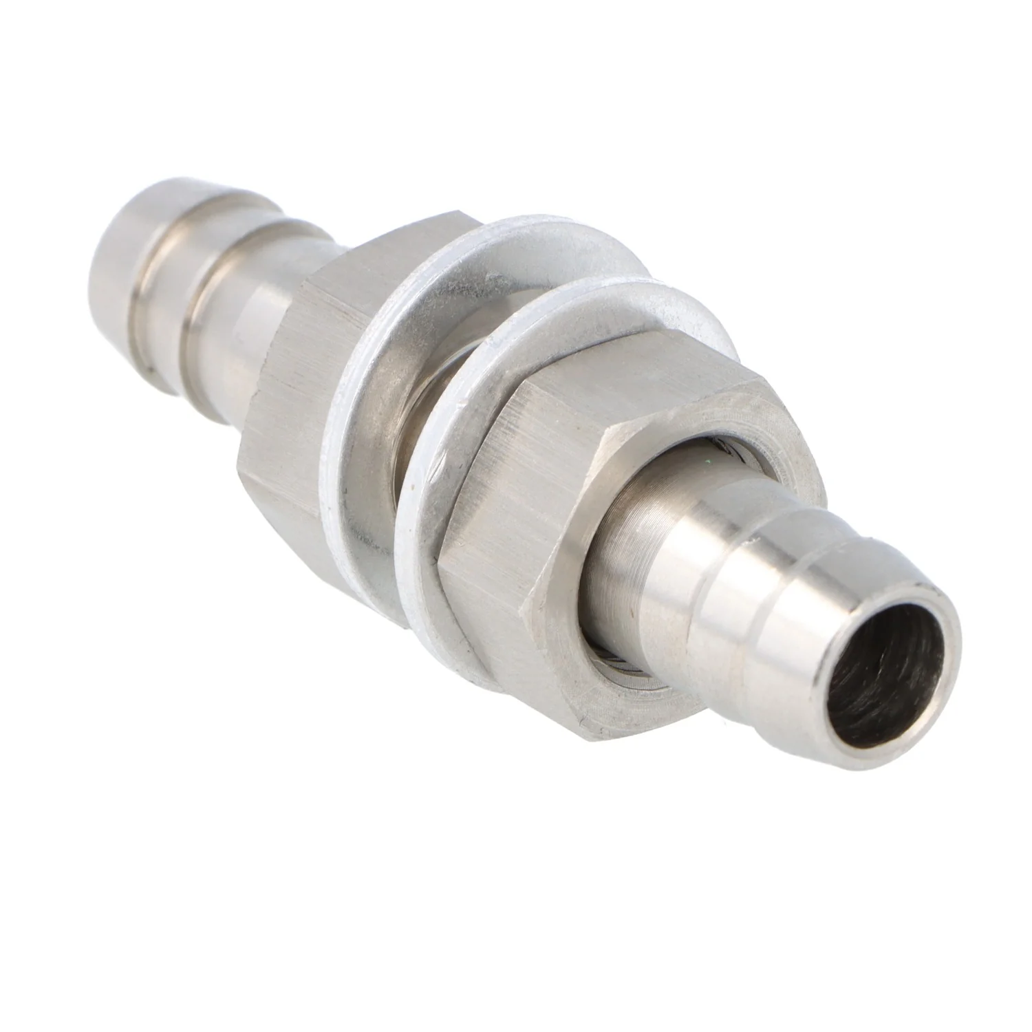 Stainless Steel Straight Bulkhead Joiner For 10mm Hoses - Image 2