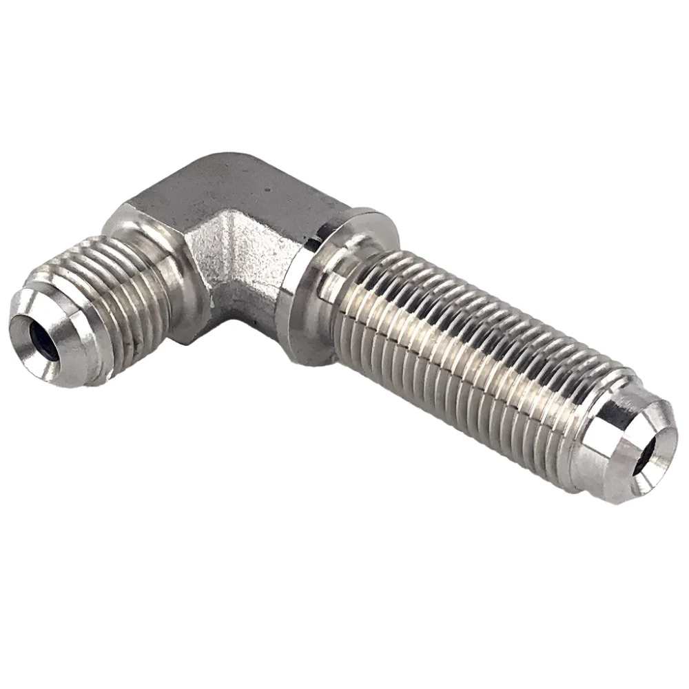 Stainless Steel M10 Bulkhead 90° Brake Union