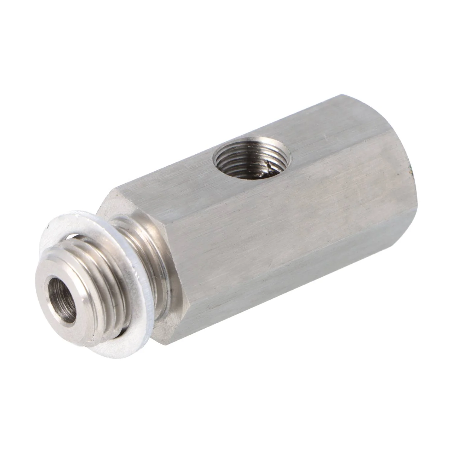 Stainless Steel Oil Pressure T Piece M14 x 1.5 Male and Female 1/8" NPT  in the side