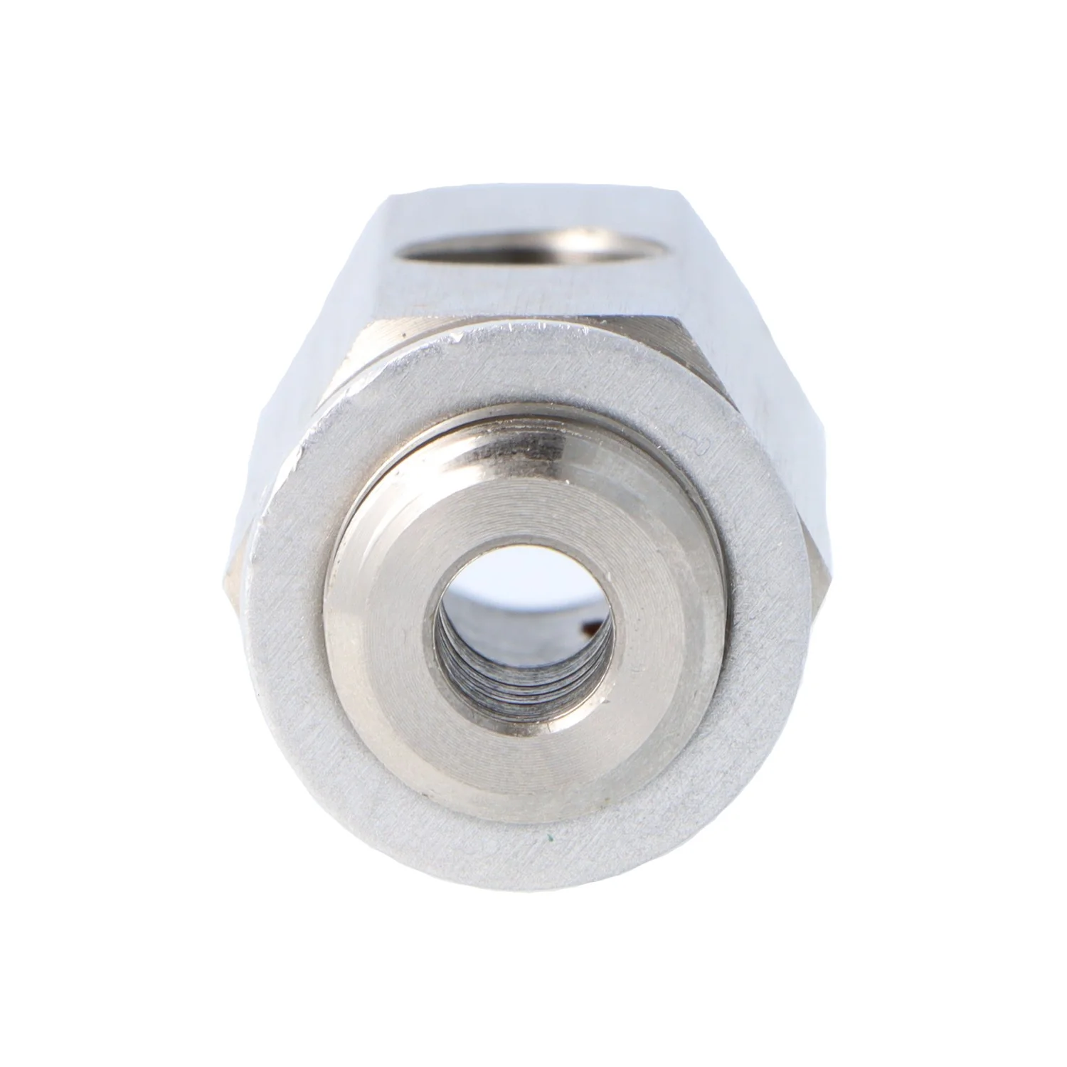 Stainless Steel Oil Pressure T Piece M14 x 1.5 Male and Female 1/8" NPT  in the side - Image 3