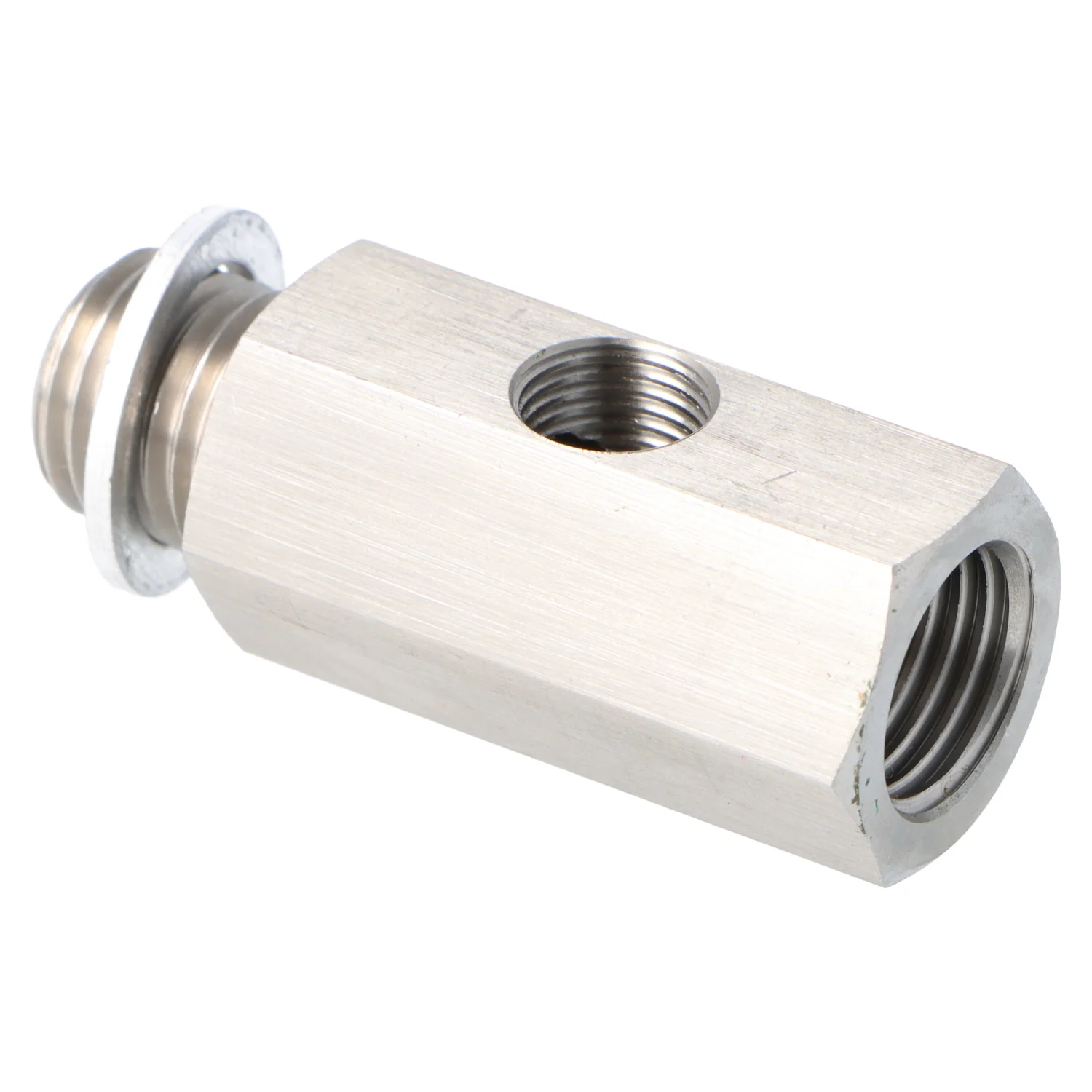 Stainless Steel Oil Pressure T Piece M14 x 1.5 Male and Female 1/8" NPT  in the side - Image 5