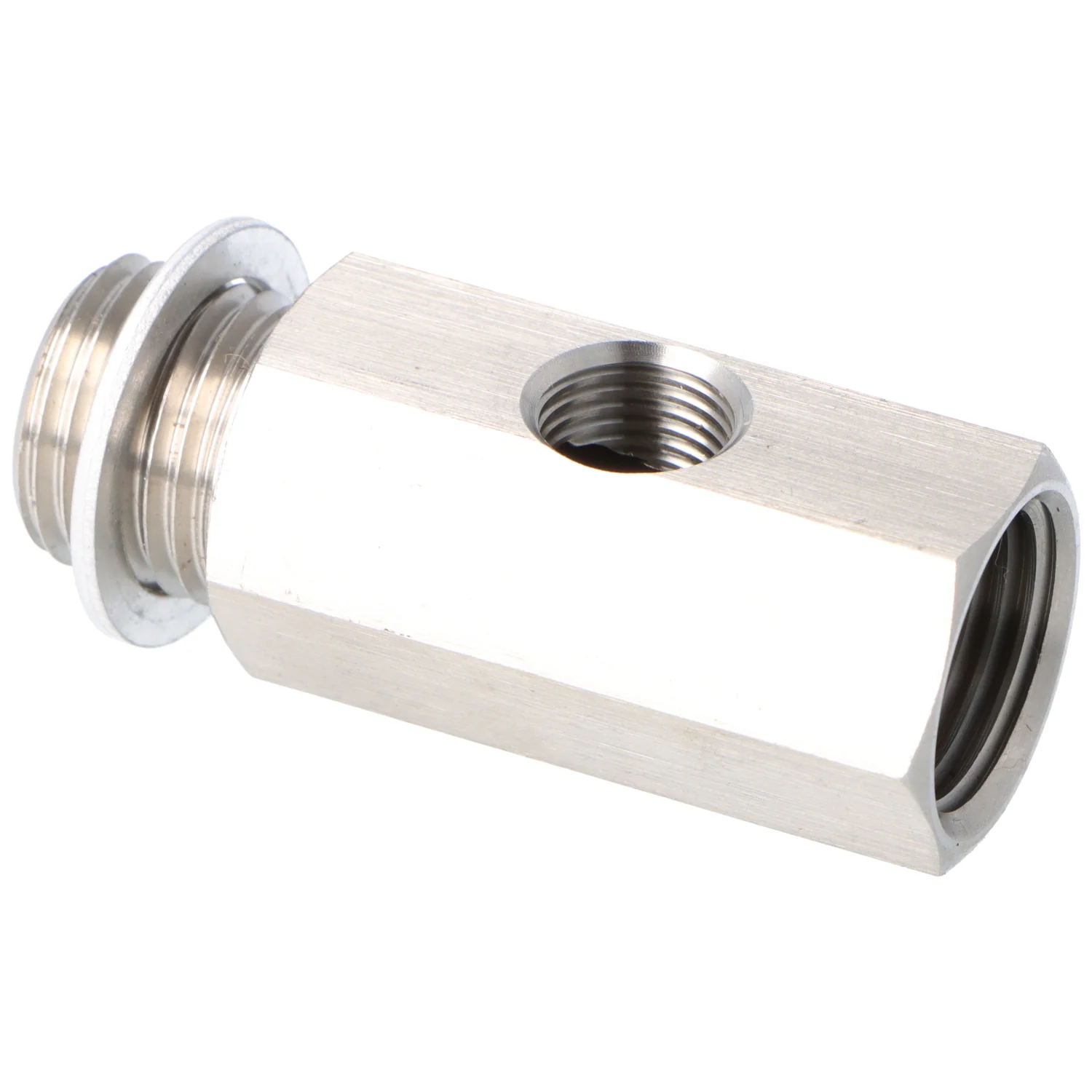 Stainless Steel Oil Pressure T Piece M16 x 1.5 Male and Female 1/8" NPT  in the side
