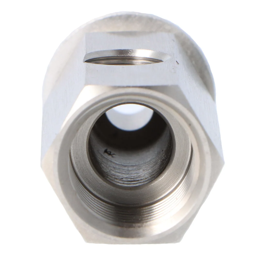 Stainless Steel Oil Pressure T Piece M16 x 1.5 Male and Female 1/8" NPT  in the side - Image 4