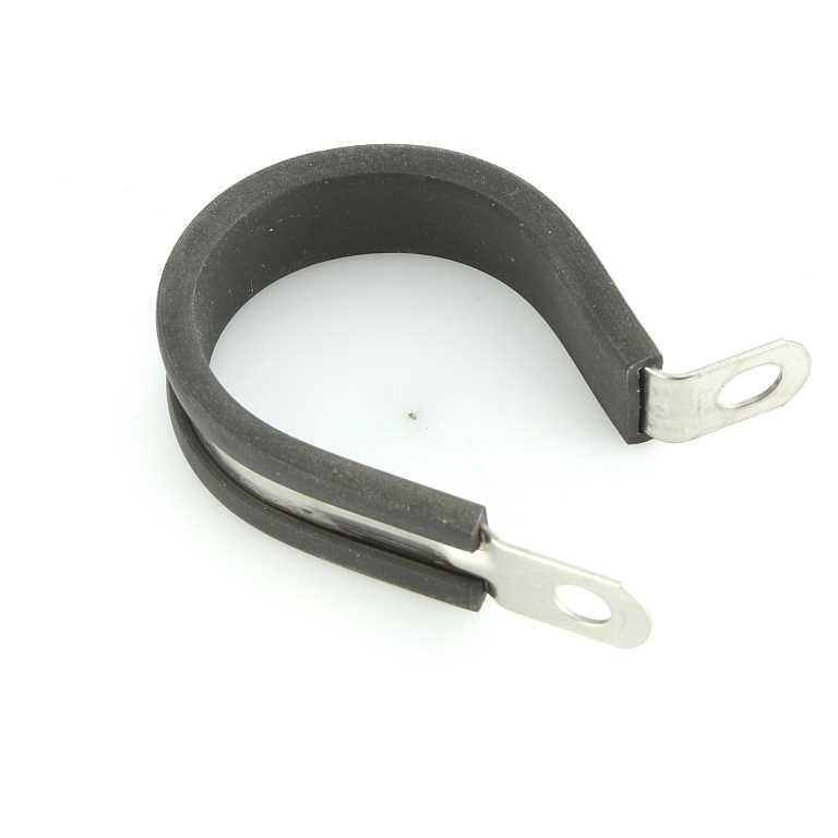 Single Stainless Steel Rubber Lined P-Clip - 7 Sizes - Image 3