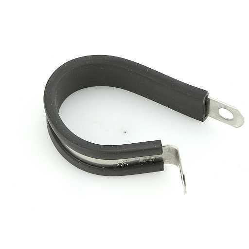 Single Stainless Steel Rubber Lined P-Clip - 7 Sizes - Image 4