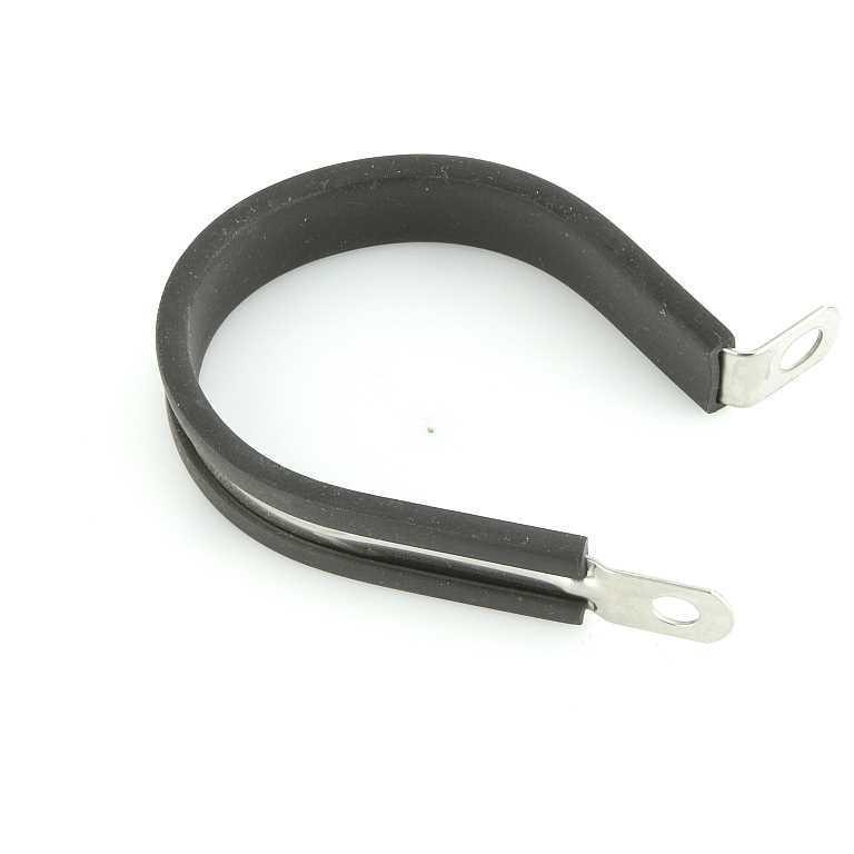 Single Stainless Steel Rubber Lined P-Clip - 7 Sizes - Image 7