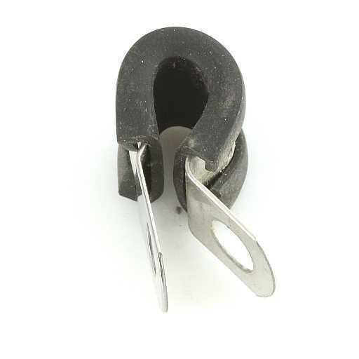 Stainless Steel Rubber Lined P-Clips Pack of 5 - 8 Sizes - Image 5