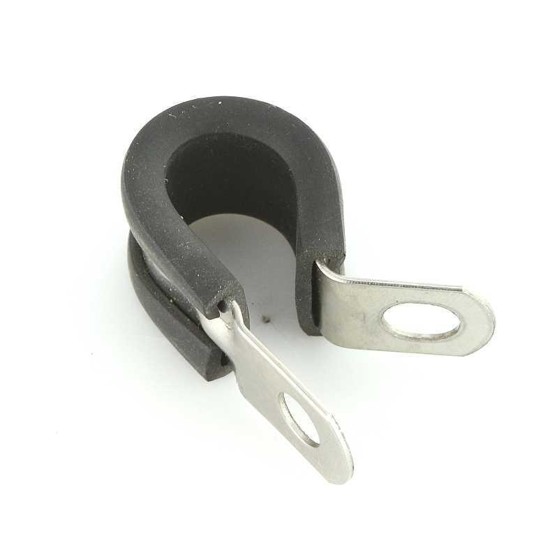 Stainless Steel Rubber Lined P-Clips Pack of 5 - 8 Sizes - Image 6
